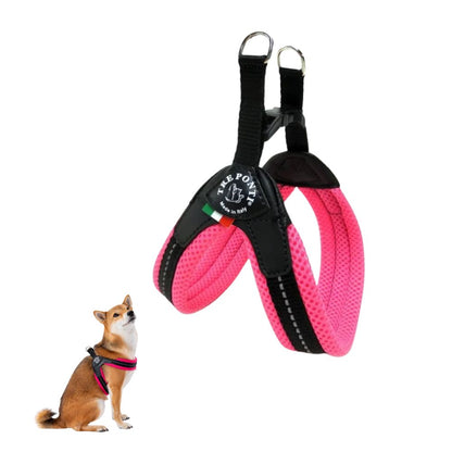 Tre Ponti Pettorina Easy Fit Rete Rosa Fluo Mis. 2,5 Cani e Cuccioli