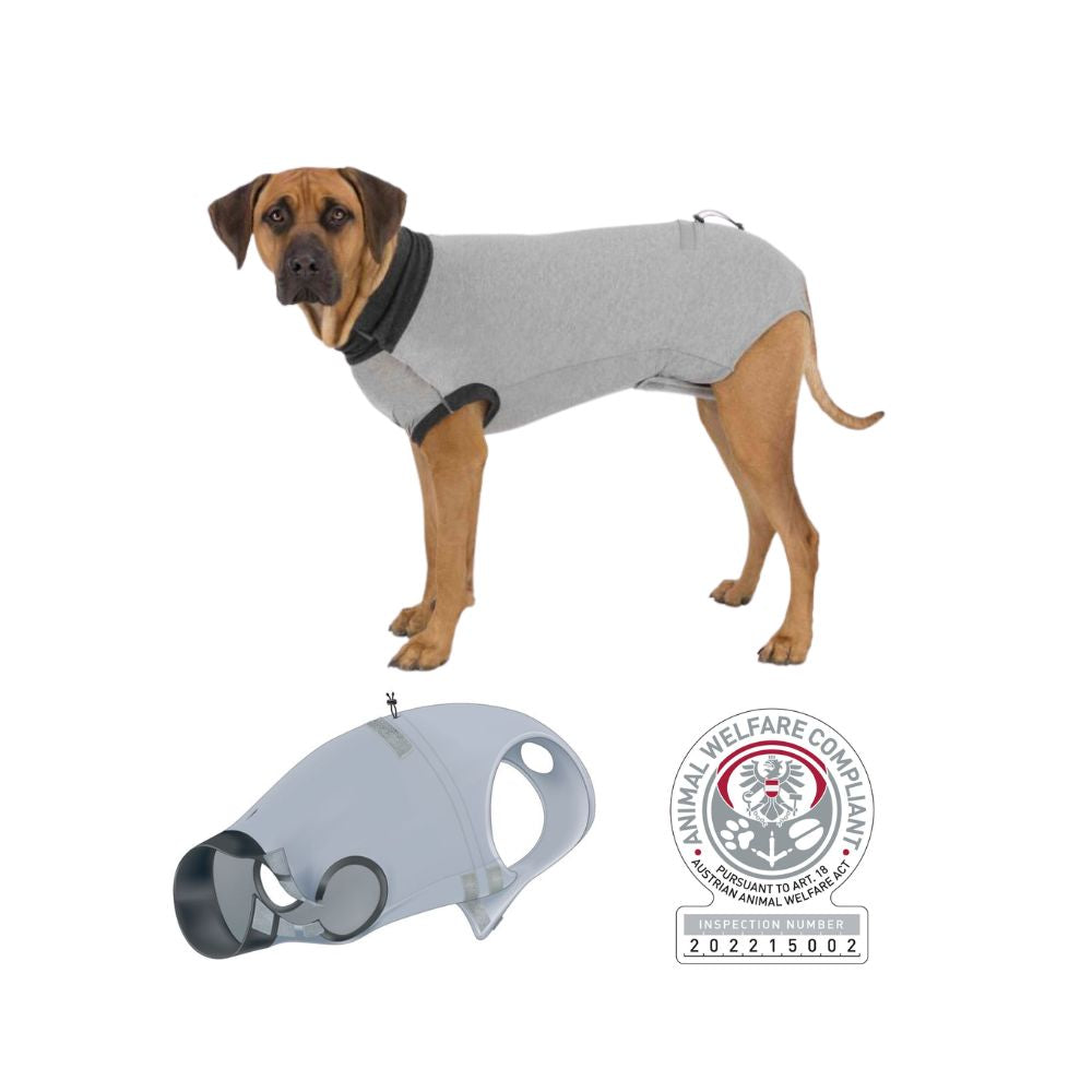 Trixie Body Protettivo per Cani Grigio Mis. S-M 40cm