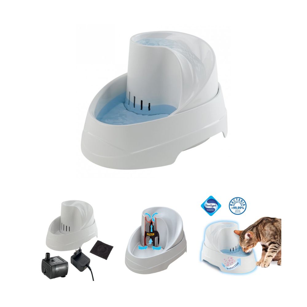 Ferplast VEGA SANITIZED Fontanella per gatti e cani 2l